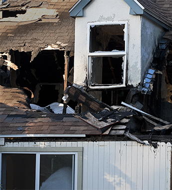 House with Smoke Damage in Mesa, Phoenix, and Valley Wide
